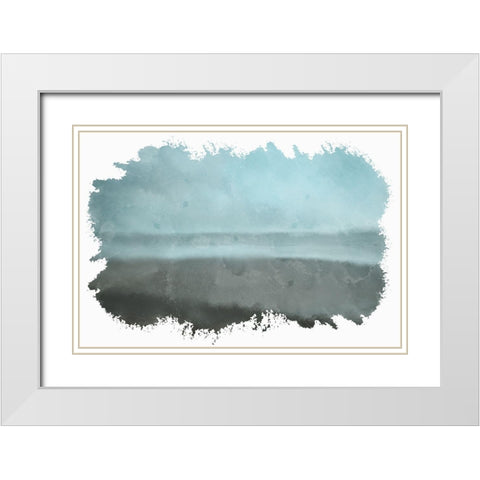 Dusky Beach White Modern Wood Framed Art Print with Double Matting by Bailey, Ann