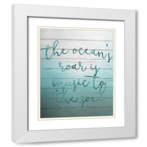 From the Sea 3 White Modern Wood Framed Art Print with Double Matting by Bailey, Ann