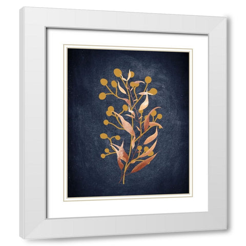 Botanical Blue 2 White Modern Wood Framed Art Print with Double Matting by Bailey, Ann