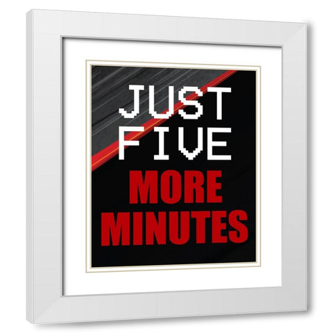 Gamer 1 White Modern Wood Framed Art Print with Double Matting by Bailey, Ann