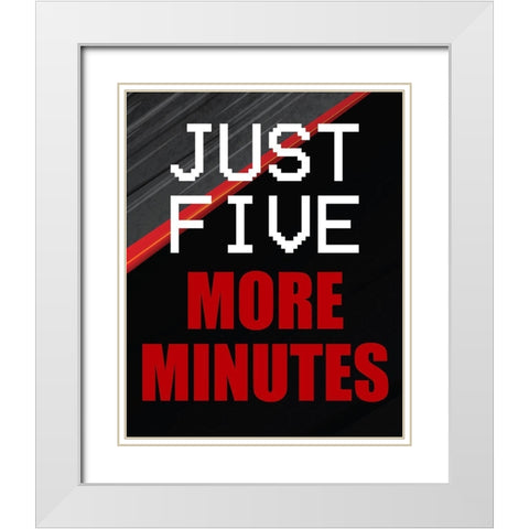 Gamer 1 White Modern Wood Framed Art Print with Double Matting by Bailey, Ann