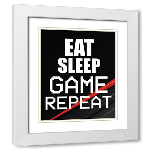 Gamer 2 White Modern Wood Framed Art Print with Double Matting by Bailey, Ann