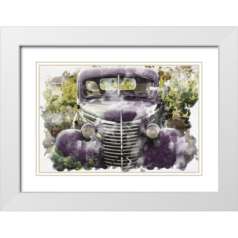In the Field White Modern Wood Framed Art Print with Double Matting by Bailey, Ann