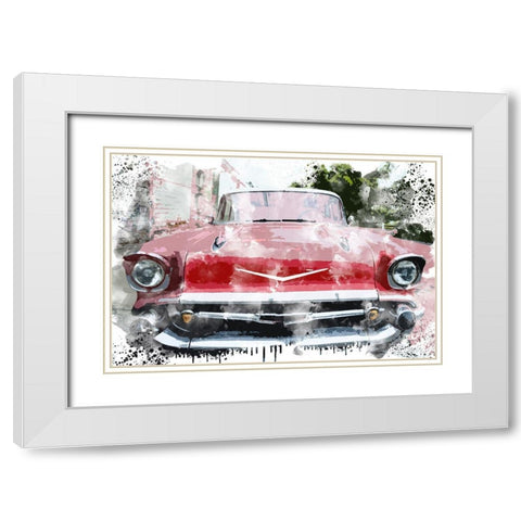 Old Red White Modern Wood Framed Art Print with Double Matting by Bailey, Ann