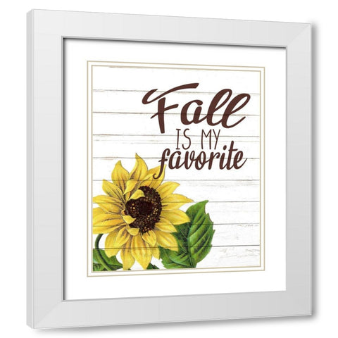 Fall Is White Modern Wood Framed Art Print with Double Matting by Bailey, Ann