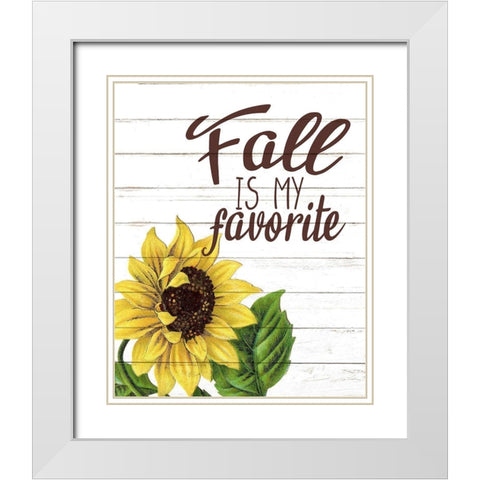 Fall Is White Modern Wood Framed Art Print with Double Matting by Bailey, Ann
