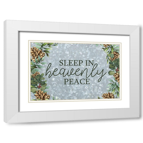Heavenly Peace White Modern Wood Framed Art Print with Double Matting by Bailey, Ann