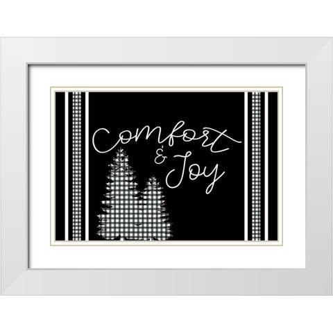 Comfort White Modern Wood Framed Art Print with Double Matting by Bailey, Ann