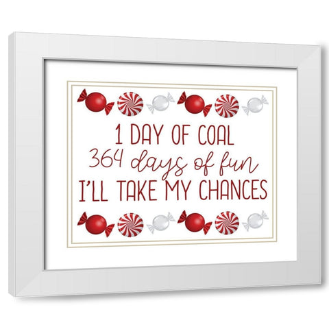 One Day White Modern Wood Framed Art Print with Double Matting by Bailey, Ann