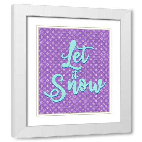 Snow White Modern Wood Framed Art Print with Double Matting by Bailey, Ann