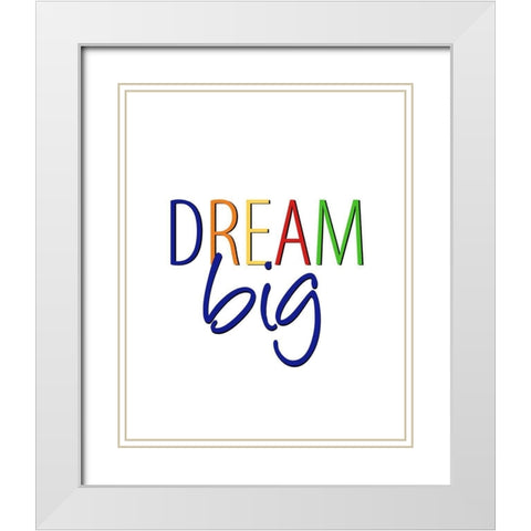 Play Nice 2 White Modern Wood Framed Art Print with Double Matting by Bailey, Ann