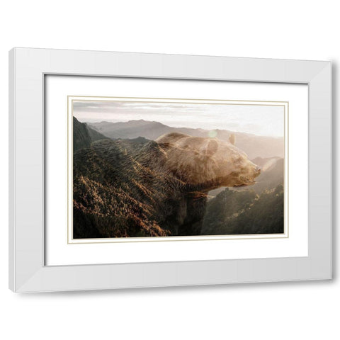 Journey White Modern Wood Framed Art Print with Double Matting by Bailey, Ann