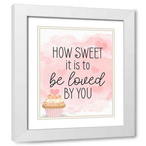 How Sweet White Modern Wood Framed Art Print with Double Matting by Bailey, Ann