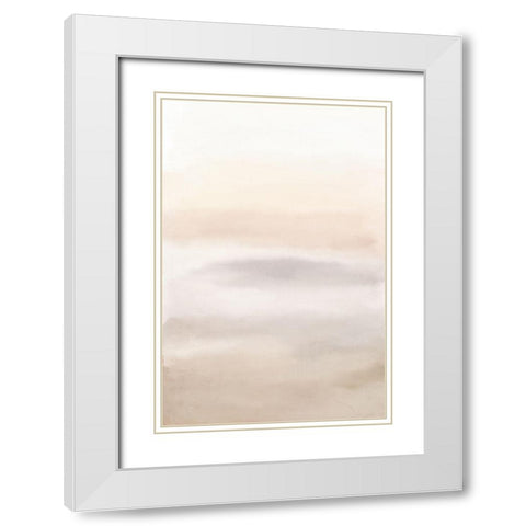 Soft Sunset White Modern Wood Framed Art Print with Double Matting by Bailey, Ann