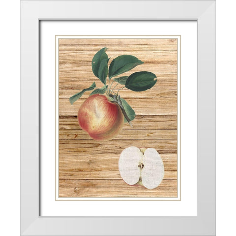 Pressed Fruit 1 White Modern Wood Framed Art Print with Double Matting by Bailey, Ann