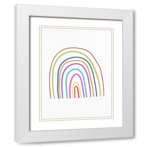 I Am Smart 1 White Modern Wood Framed Art Print with Double Matting by Bailey, Ann