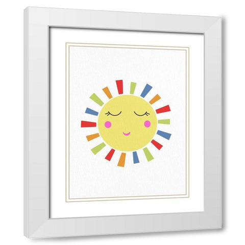 I Am Smart 3 White Modern Wood Framed Art Print with Double Matting by Bailey, Ann