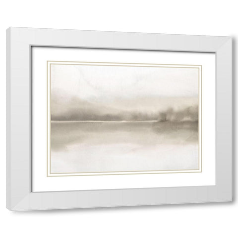 In the Distance White Modern Wood Framed Art Print with Double Matting by Bailey, Ann