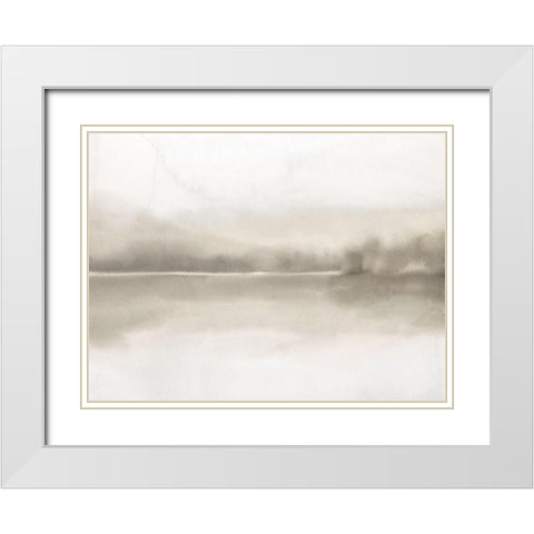 In the Distance White Modern Wood Framed Art Print with Double Matting by Bailey, Ann