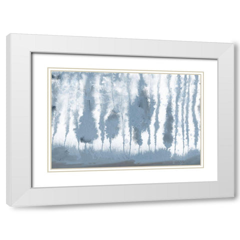 Shaded Blues White Modern Wood Framed Art Print with Double Matting by Bailey, Ann