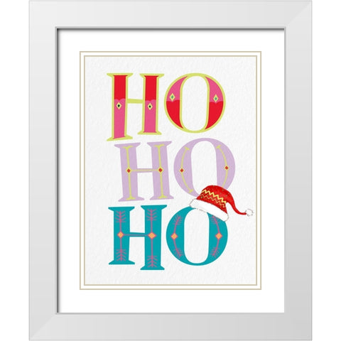 Ho White Modern Wood Framed Art Print with Double Matting by Bailey, Ann