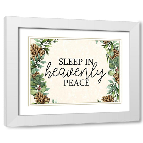 Sleep In White Modern Wood Framed Art Print with Double Matting by Bailey, Ann