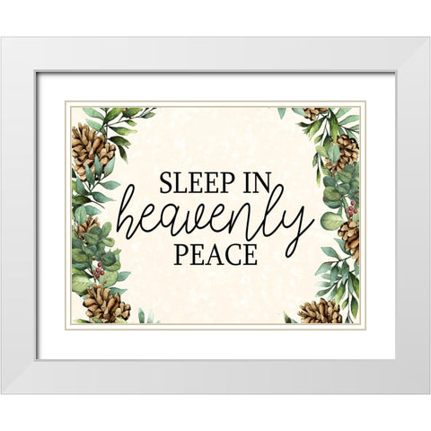 Sleep In White Modern Wood Framed Art Print with Double Matting by Bailey, Ann