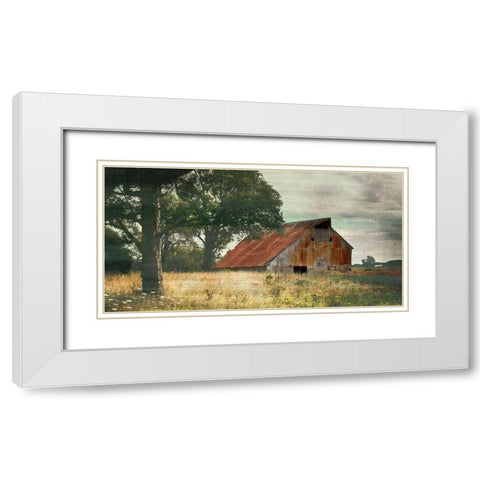 Country Life White Modern Wood Framed Art Print with Double Matting by Bailey, Ann