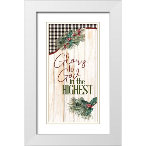Glory White Modern Wood Framed Art Print with Double Matting by Bailey, Ann