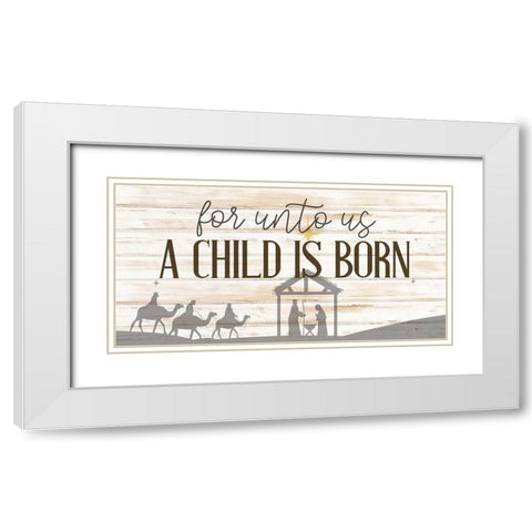 A Child White Modern Wood Framed Art Print with Double Matting by Bailey, Ann