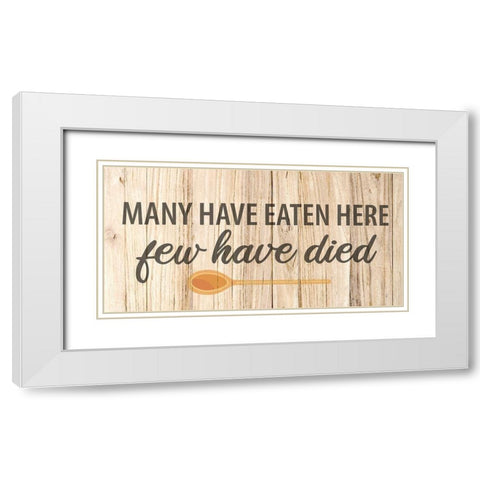 Many White Modern Wood Framed Art Print with Double Matting by Bailey, Ann