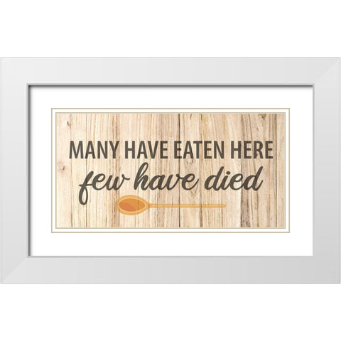 Many White Modern Wood Framed Art Print with Double Matting by Bailey, Ann