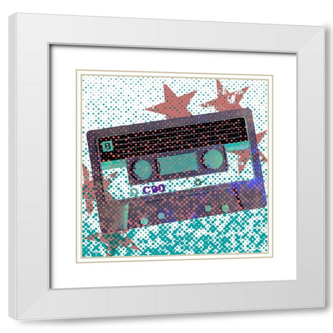 Music Stars 2 White Modern Wood Framed Art Print with Double Matting by Bailey, Ann