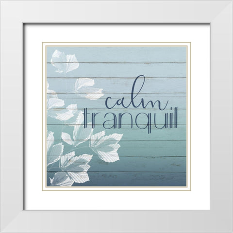 Claim 1 White Modern Wood Framed Art Print with Double Matting by Bailey, Ann