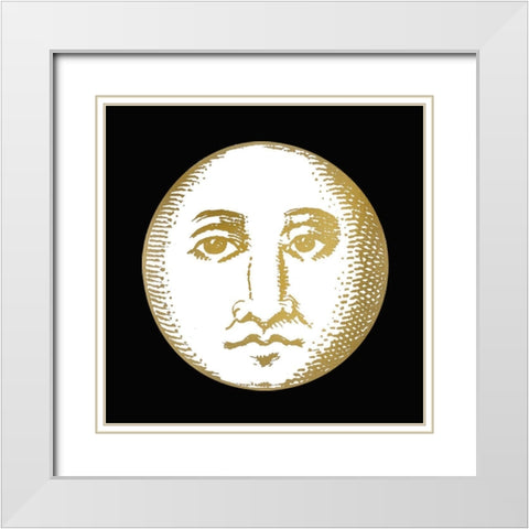 Sun and Moon 2 White Modern Wood Framed Art Print with Double Matting by Bailey, Ann