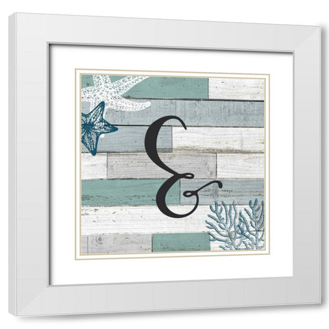 Mermaid Starfish 3 White Modern Wood Framed Art Print with Double Matting by Bailey, Ann
