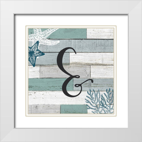 Mermaid Starfish 3 White Modern Wood Framed Art Print with Double Matting by Bailey, Ann
