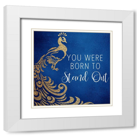 You 2 White Modern Wood Framed Art Print with Double Matting by Bailey, Ann