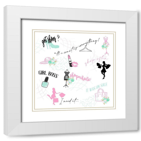 Shop Often White Modern Wood Framed Art Print with Double Matting by Bailey, Ann