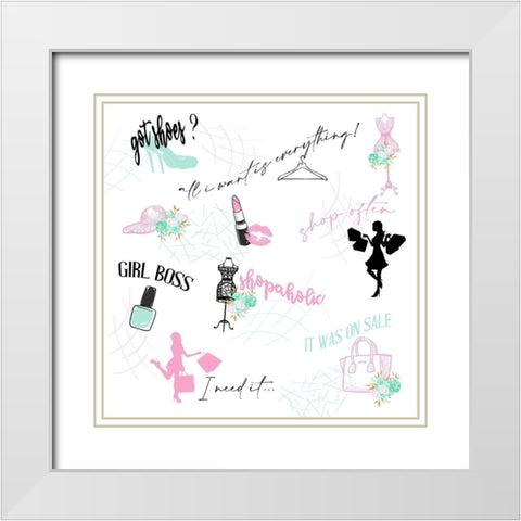 Shop Often White Modern Wood Framed Art Print with Double Matting by Bailey, Ann