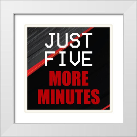 Gamer 1 White Modern Wood Framed Art Print with Double Matting by Bailey, Ann