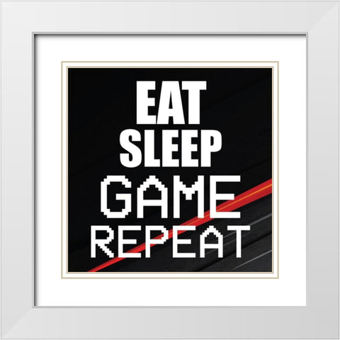 Gamer 2 White Modern Wood Framed Art Print with Double Matting by Bailey, Ann