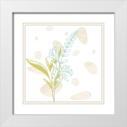Flower Garden 2 White Modern Wood Framed Art Print with Double Matting by Bailey, Ann
