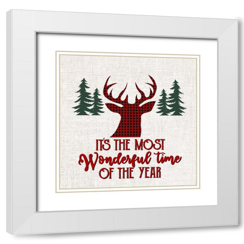 Wonderful White Modern Wood Framed Art Print with Double Matting by Bailey, Ann