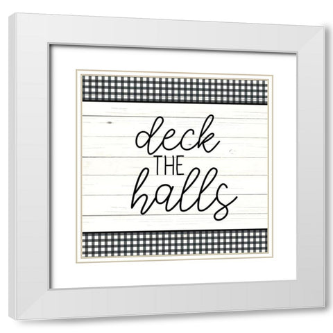 Deck White Modern Wood Framed Art Print with Double Matting by Bailey, Ann