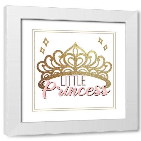 Little Princess 1 White Modern Wood Framed Art Print with Double Matting by Bailey, Ann