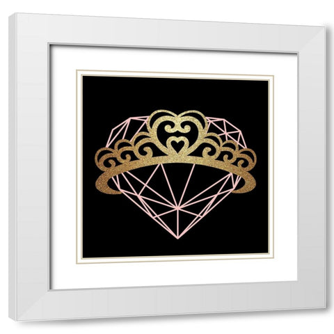 Little Princess 2 White Modern Wood Framed Art Print with Double Matting by Bailey, Ann