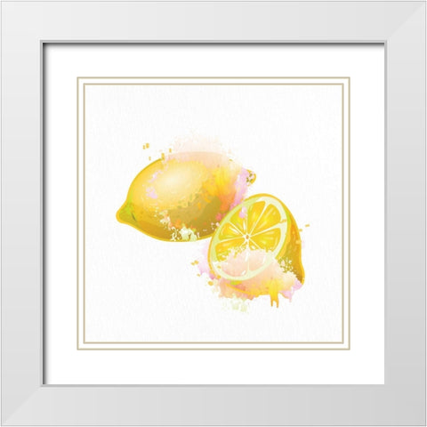 Fruit 1 White Modern Wood Framed Art Print with Double Matting by Bailey, Ann