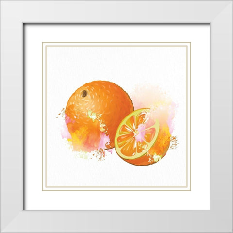 Fruit 3 White Modern Wood Framed Art Print with Double Matting by Bailey, Ann