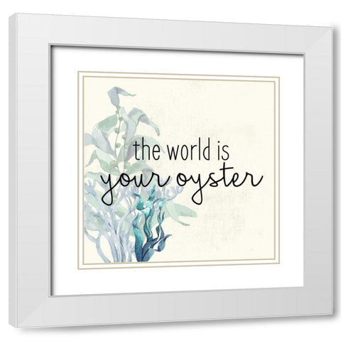 The World Is White Modern Wood Framed Art Print with Double Matting by Bailey, Ann